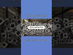 হট-ডিপ গ্যালভানাইজড লেপ সহ কাস্টমাইজযোগ্য বৈদ্যুতিক আউটডোর সোলার স্ট্রিট লাইট পল ডিজাইন