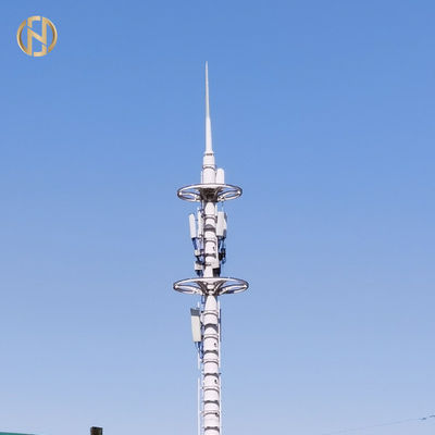 হট রোলড স্টিল কমিউনিকেশন টাওয়ার মেরু 35 এম 36 এম দীর্ঘ পরিষেবা জীবন