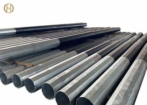 কেনা গ্যালভানাইজড কালার টিউবুলার স্টিল মেরু 33 কেভি ডাবল সার্কিট সাসপেনশন টাওয়ার online manufacture