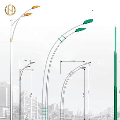 কেনা 3-12 এম গ্যালভানাইজড স্ট্রিট ল্যাম্প মেরু বায়ু প্রতিরোধী online manufacture