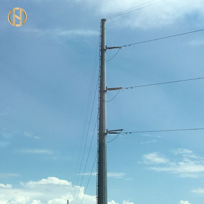 কেনা 138KV এইচডিজি 35 এম বৈদ্যুতিন ইউটিলিটি মেরু বেসপ্লেট এবং এম 48 অ্যাঙ্কর বোল্ট 60-90 ডিগ্রি সহ online manufacture