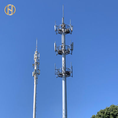 কেনা 2 লেয়ার প্ল্যাটফর্ম এম 40 সহ 36M সেলুলার মনোপোল কমিউনিকেশন টাওয়ার online manufacture