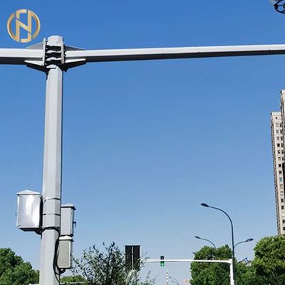 কেনা উচ্চ মানের হট ডিপ গ্যালভানাইজড Q235B ইস্পাত CCTV ক্যামেরা পোল online manufacture