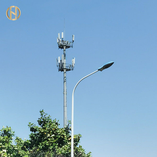 20FT ইলেকট্রিক স্ট্রিট লাইট পোল স্ট্রিট ল্যাম্প মেরু একক বা দ্বৈত অস্ত্র