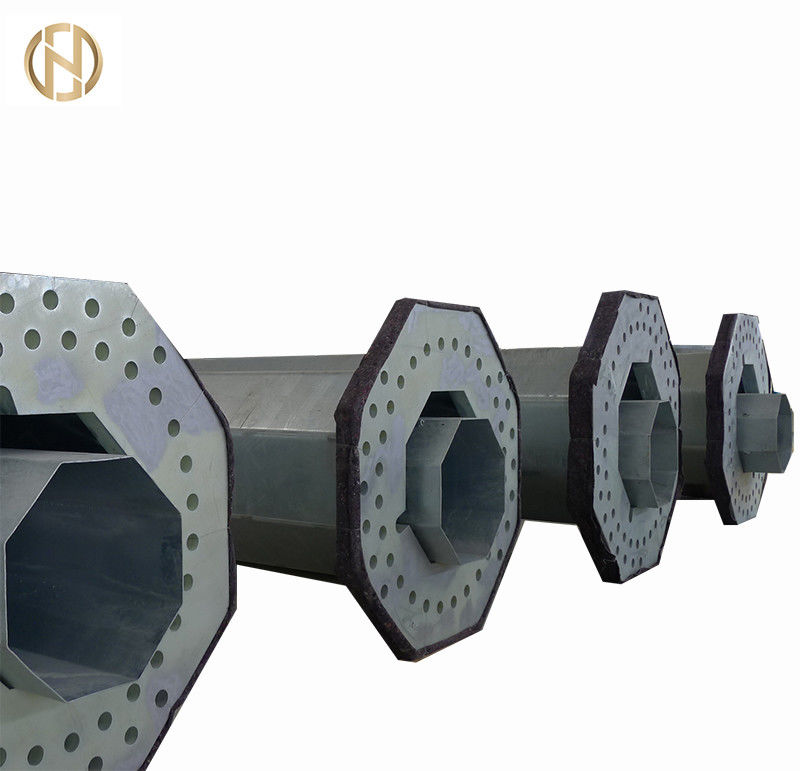 বিভিন্ন প্রয়োজনীয়তার জন্য ASTM A572 GR65 স্টিলের সাথে বায়ু-প্রতিরোধী 100FT 120FT টেলিকম পোল টেলিযোগাযোগ পোস্ট