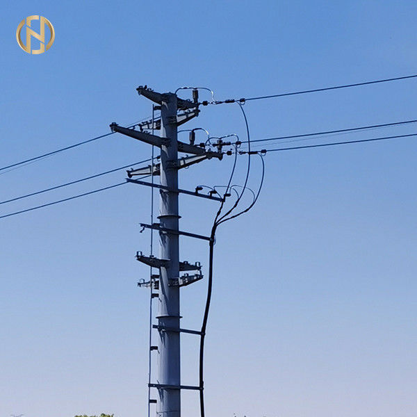 কাস্টমাইজড সাইজ মেটাল পাওয়ার পোল 69KV 90FT স্টিল ইলেকট্রিক Q460C