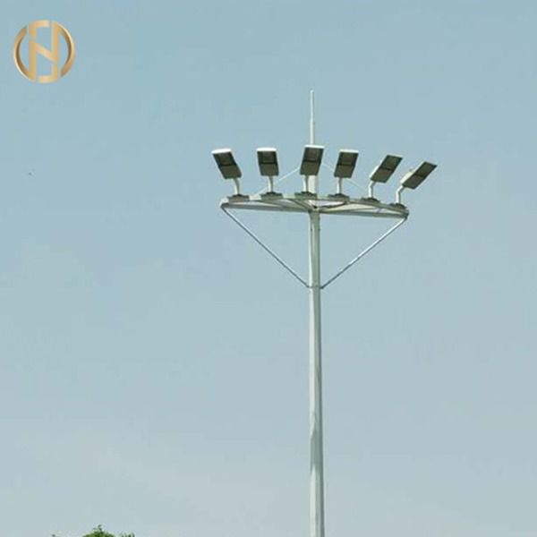 বহুভুজ Q460 স্ট্রিট লাইট হাই মাস্ট লাইট পোল ওভারল্যাপ সংযোগ